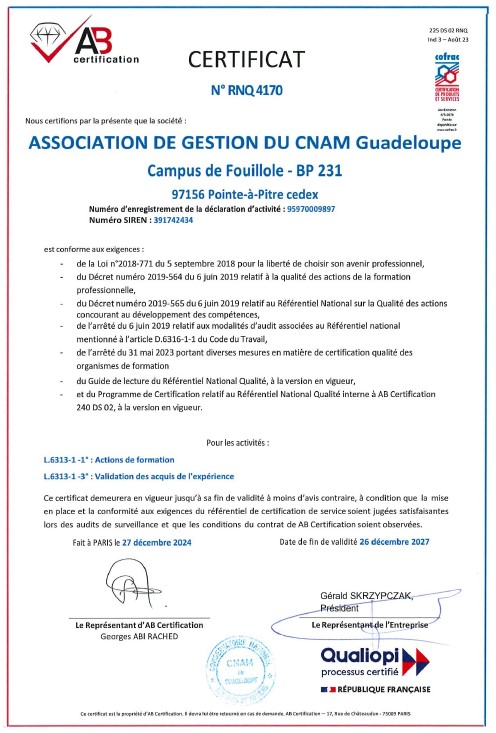 Certificat Qualiopi page1