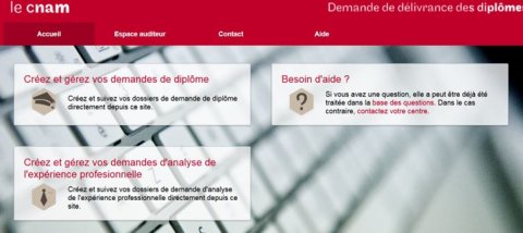 Site de demande de délivrance des diplômes